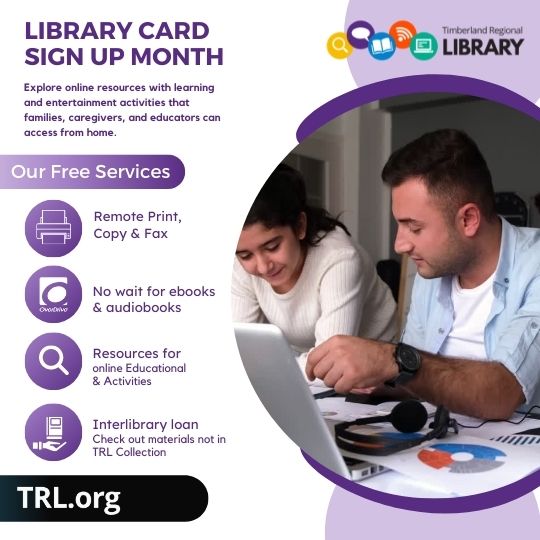 Library Card Sign up Month image